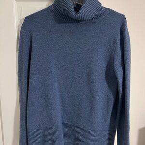 Banana Republic Blue Turtleneck Sweater Classic Design